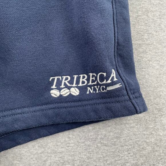 Abercrombie & Fitch Fleece Sweat Shorts Women XS Blue Green Drawstring Retro - Picture 8 of 12